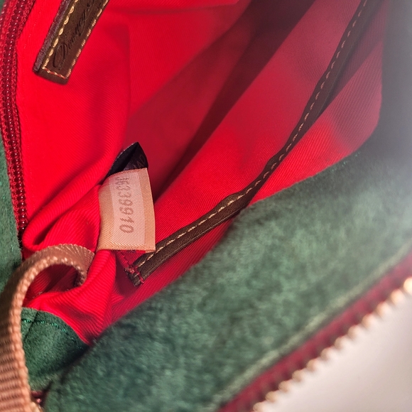 Dooney and Bourke Florentine leather crossbody army green bag - Picture 15 of 16